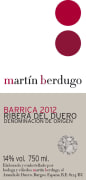 Bodega y Vinedos Martin Berdugo Barrica 2012 Front Label