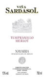 Bodegas Alconde Vina Sardasol Tempranillo Merlot Roble 2013 Front Label