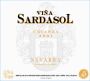 Bodegas Alconde Vina Sardasol Crianza 2001 Front Label