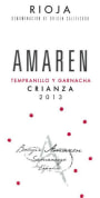 Bodegas Amaren Crianza 2013 Front Label