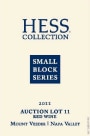 Hess Small Block Series Auction Lot 11 2011 Front Label