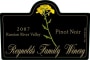 Reynolds Family Winery Russian River Valley Pinot Noir 2007 Front Label