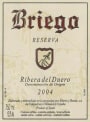 Bodegas Briego Reserva 2004 Front Label