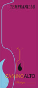 Bodegas Camino Alto Vino de la Tierra Tempranillo 2012 Front Label