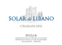Bodegas Castillo de Sajazarra Solar de Libano Crianza 2011 Front Label