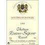 Chateau Beau-Sejour Becot  1998 Front Label