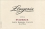 Longoria Evidence Red Wine 2013 Front Label