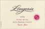 Longoria Cuvee June Pink Wine 2009 Front Label