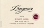 Longoria Sanford & Benedict Vineyard Pinot Noir 2014 Front Label