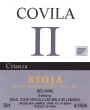 Bodegas Covila II Crianza 2009 Front Label
