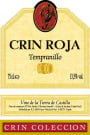 Bodegas Crin Roja Vino de la Tierra Tempranillo 2014 Front Label