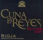 Bodegas Cuna de Reyes Reserva 2009 Front Label
