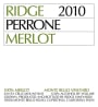 Ridge Perrone Merlot 2010 Front Label