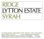 Ridge Lytton Estate Syrah 2010 Front Label