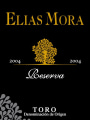 Bodegas Elias Mora Reserva 2004 Front Label