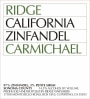 Ridge Carmichael Zinfandel 2006 Front Label