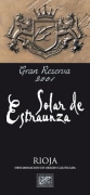Estraunza Solar de Estraunza Gran Reserva 2001 Front Label
