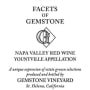 Gemstone Vineyard Facets Of Gemstone Estate Red Blend 2001 Front Label