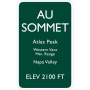 Au Sommet Winery Cabernet Sauvignon (1.5L Magnum - autographed) 2011 Front Label