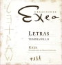 Bodegas Exeo Letras 2010 Front Label