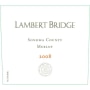 Lambert Bridge Merlot (1.5 Liter Magnum) 2008 Front Label