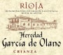 Bodegas Garcia de Olano Heredad Garcia de Olano Crianza 2011 Front Label