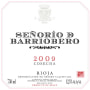 Bodegas Himafesa Senorio De Barriobero Reserva Red 2009 Front Label
