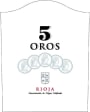 Bodegas Isidro Milagno 5 Oros Crianza 2013 Front Label