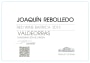 Bodegas Joaquin Rebolledo Barrica 2013 Front Label