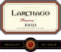 Bodegas Larchago Reserva 2009 Front Label