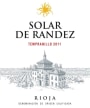 Bodegas Las Orcas Solar de Randez Joven Tempranillo 2011 Front Label