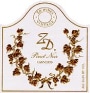 ZD Wines Carneros Pinot Noir 1998 Front Label
