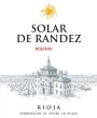 Bodegas Las Orcas Solar de Randez Reserva 2010 Front Label