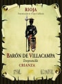 Bodegas Leza Garcia Baron de Villacampa Crianza 2010 Front Label