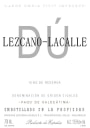 Bodegas Lezcano-Lacalle DU Reserva 2006 Front Label