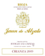 Bodegas Loli Casado Jaun de Alzate Crianza 2009 Front Label