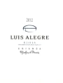 Bodegas Luis Alegre Crianza 2012 Front Label