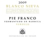 Bodegas Martue Vinedos de Nieva Blanco Nieva Pie Franco Fermentado en Barrica Verdejo 2009 Front Label