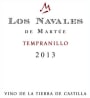 Bodegas Martue Los Navales de Martue Tempranillo 2013 Front Label