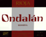 Bodegas Ondalan Reserva 2007 Front Label
