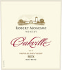 Robert Mondavi Oakville BDX Red Blend 2011 Front Label