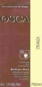 Bodegas Osca Crianza 2005 Front Label