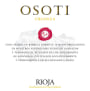 Bodegas Osoti Crianza 2010 Front Label
