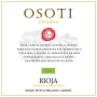 Bodegas Osoti Crianza 2011 Front Label