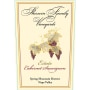 Sherwin Family Vineyards Spring Mountain District Cabernet Sauvignon 2004 Front Label