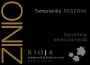Bodegas Patricinio Zinio Reserva Vendimia Seleccionada 2010 Front Label