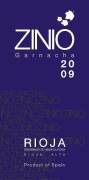 Bodegas Patricinio Zinio Garnacha 2009 Front Label