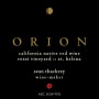 Sean Thackrey Orion Red Blend 1989 Front Label