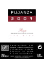 Bodegas Pujanza Rioja 2009 Front Label