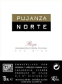 Bodegas Pujanza Norte 2010 Front Label